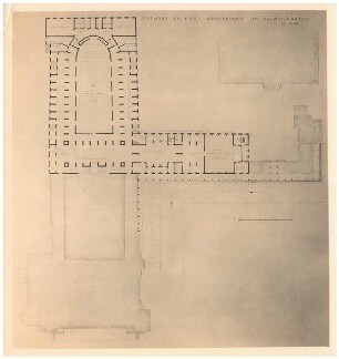 Konzerthaus »Palmengarten«, Frankfurt/Main: Foto von Inv.Nr. 35464: Grundriss EG 1:200