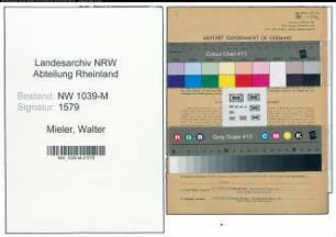 Entnazifizierung Walter Mieler , geb. 29.09.1900 (Lehrer)