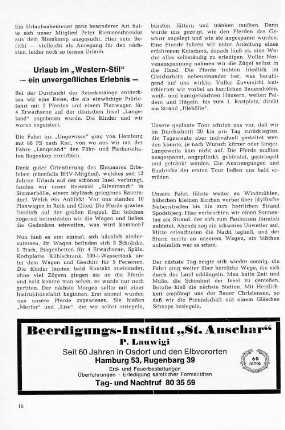 Urlaub im "Western-Stil" : - ein unvergeßliches Erlebnis -