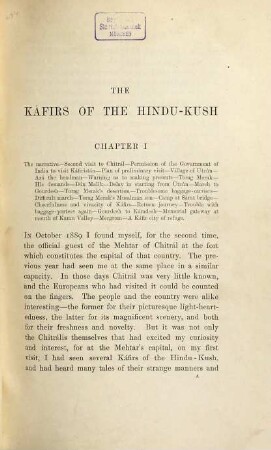 The Káfirs of the Hindu-Kush