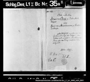 Schuldforderung des Hilmar von Oberg gegen Brandt von Münch- hausen aus der Leibzucht der verstorbenen Schwester des Klägers, Anna, Witwe des Ludolf von Münchhausen (Schwester Sanders von Oberg, des Vaters von Hilmar von Oberg)