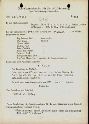 Reichmann, Eugen
