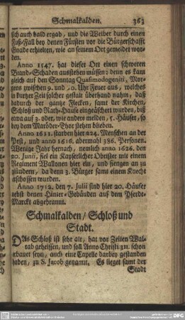 Schmalkalden, Schloß und Stadt
