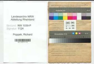 Entnazifizierung Richard Poppek , geb. 01.02.1913 ()