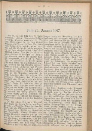 Zum 24. Januar 1917.