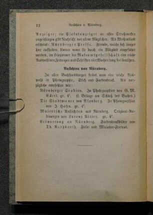 Ansichten von Nürnberg.