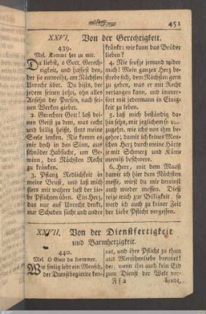 XXVII. Von der Dienstfertigkeit und Barmherzigkeit.