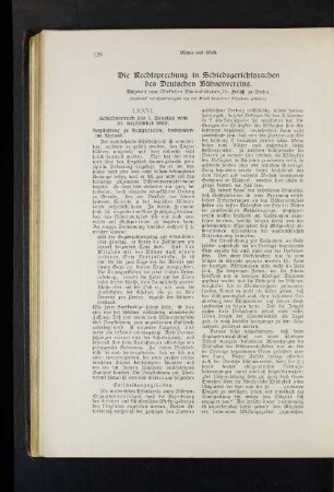 Die Rechtsprechung in Schiedsgerichtssachen des Deutschen Bühnenvereins