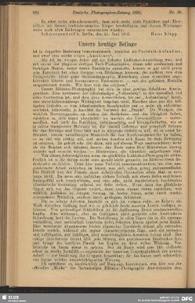 Unsere heutige Beilage