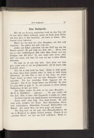 Eine Waldpartie.
