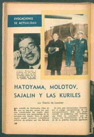 Hatoyama, Molotov, Sajalín y las Kuriles
