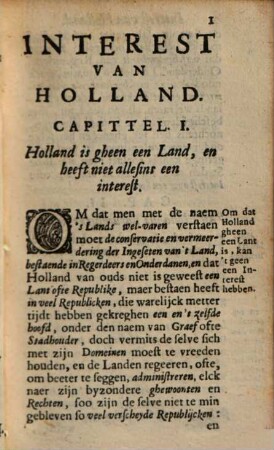 Interest van Holland ofte gronden van Hollands-Welvaren