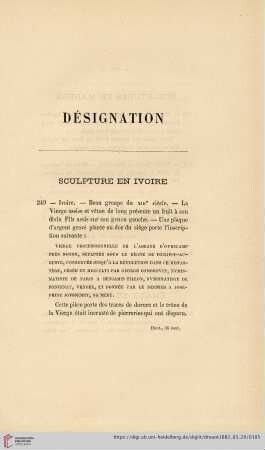 Sculpture en Ivoire (Nr. 249)