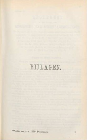 1909,1,Bijl.: Regeeringsalmanak voor Nederlandsch-Indie / Bijlagen