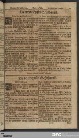 Die dritte Epistel S. Johannis.