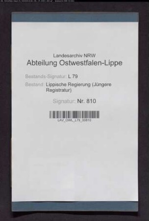 Rechnung der Armenkasse zu Salzuflen