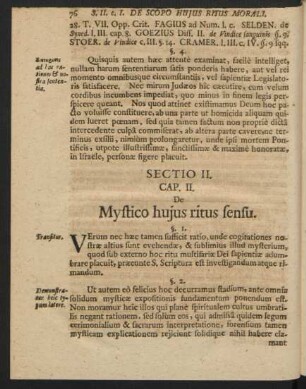 Cap. II. De Mystico hujus ritus sensu