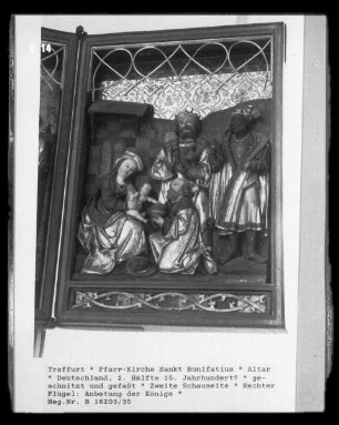 Altar — Rechter Flügel: Anbetung der Könige
