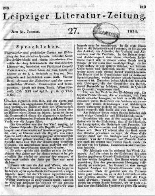 1834-01-31 : 27. Stück
