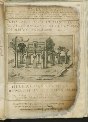 Stich: Ruinen der Diokletians-Thermen