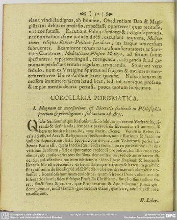Corollaria Porismatica