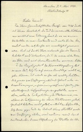 H. Knackfuß an G. Karo