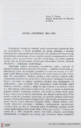 2: Muzea Lwowskie 1823-1939