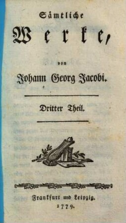 Sämtliche Werke, 3