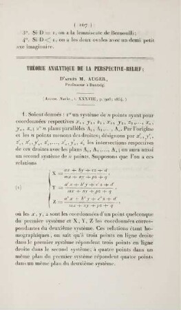 Théorie analytique de la perspective-relief.