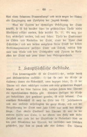 2. Hauptsächliche Gebäude.