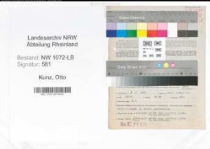 Entnazifizierung Otto Kunz , geb. 03.03.1899 (Polizist)