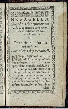 LI. De spirituali piorum resurrectione