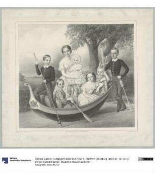 Porträt der Kinder des Peter II., Prinz von Oldenburg