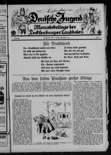 Titelseite einer Zeitung