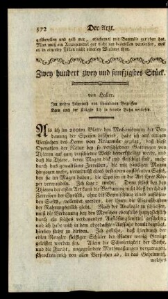 Zwey hundert zwey und funfzigstes Stück