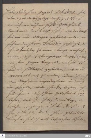 Brief von August Hermann Francke an [Joachim Just Breithaupt, Paul Anton, Johann Daniel Herrnschmidt und Johann Heinrich Michaelis?].
