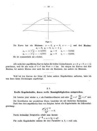 § 3. Reelle Kegelschnitte, denen reelle Mannigfaltigkeiten entsprechen.