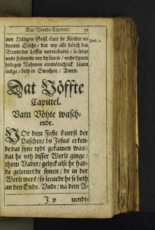 [Dat Vöffte Capittel.- Dat Sövende Capittel.]