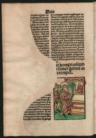 Hie kompt joseph mit seiner gerten in den tempel.