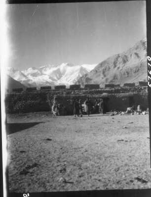 China. Sinkiang (Xinjiang). Kunlun. Siedlung Suget Karaul am Oberlauf des Karakasch-darja