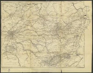 Karte: Renvoi. [Marschrouten des Regiments in den Feldzügen 1870/71]