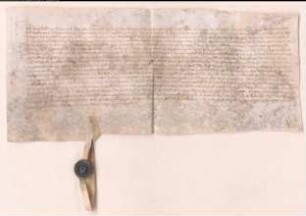Revers Gotschalks von Raide, daß Graf Adolf von Kleve und Mark auf seine Ansprüche an dem Patronat der Kirche zu Barl verzichtet, wogegen er dieses und sein Gut Inghen-Hove im Dorf Raide im Kirchspiel Bockum demselben zu Lehen gemacht. d. ipso die circumcis.