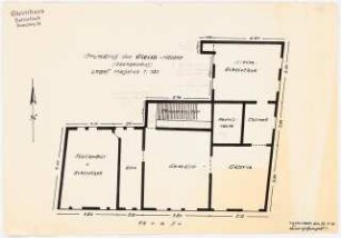 Gleim-Haus, Halberstadt: Grundriss OG 1:100