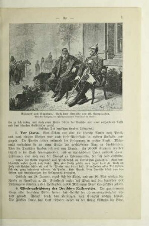 Bismarck und Napoleon. Nach dem Gemälde von W. Camphausen