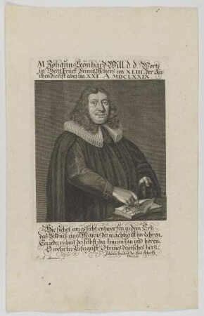 Bildnis des Johann Leonhard Will
