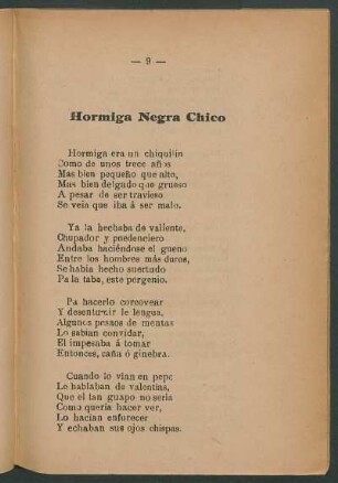 Hormiga Negra chico