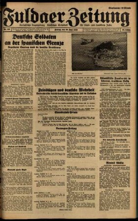 Ausgabe vom Freitag, den 28. Juni 1940.
