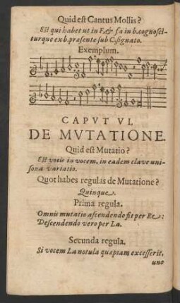 Caput VI. De Mutatione.