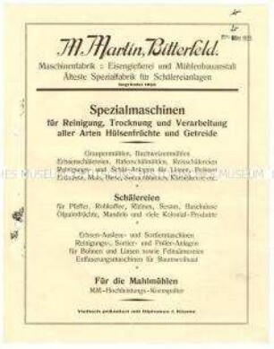 Spezialmaschine für Reinigung, Trocknung und Verarbeitung aller Arten Hülsenfrüchte und Getreide