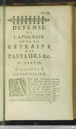 IV. Partie